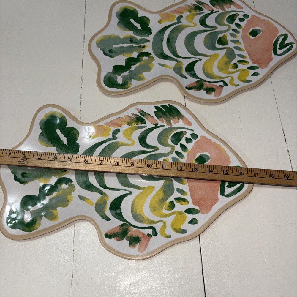 2- Figure Serving Platter, Fish Threshold Brand, Melamine, Platter