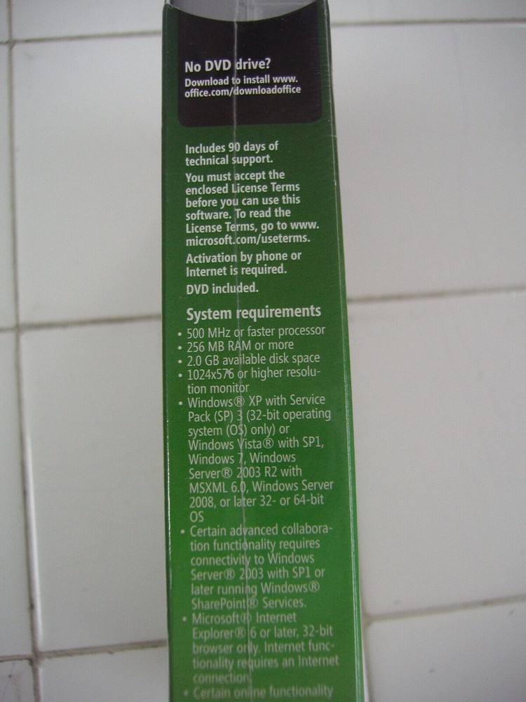 Microsoft Office Excel 2010 Licensed for 2 PCs Full Retail Version =SEALED BOX=