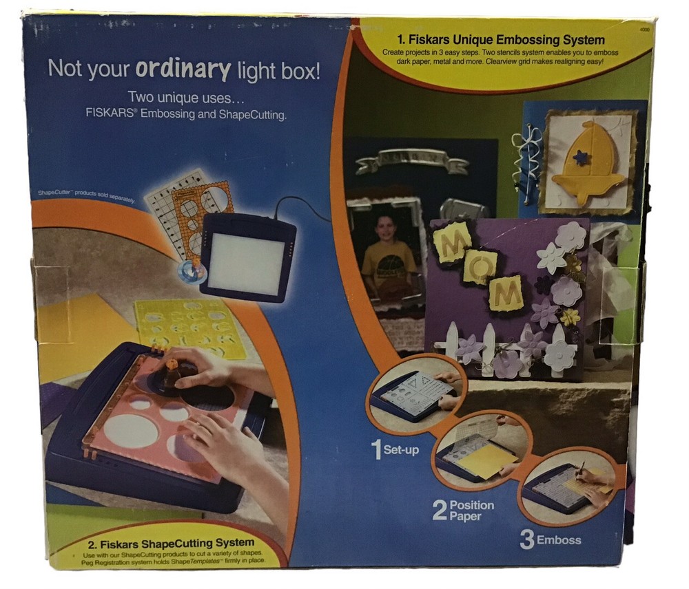 FISKARS LightBoss Ultimate Light Box Embossing & Tracing Made Easy