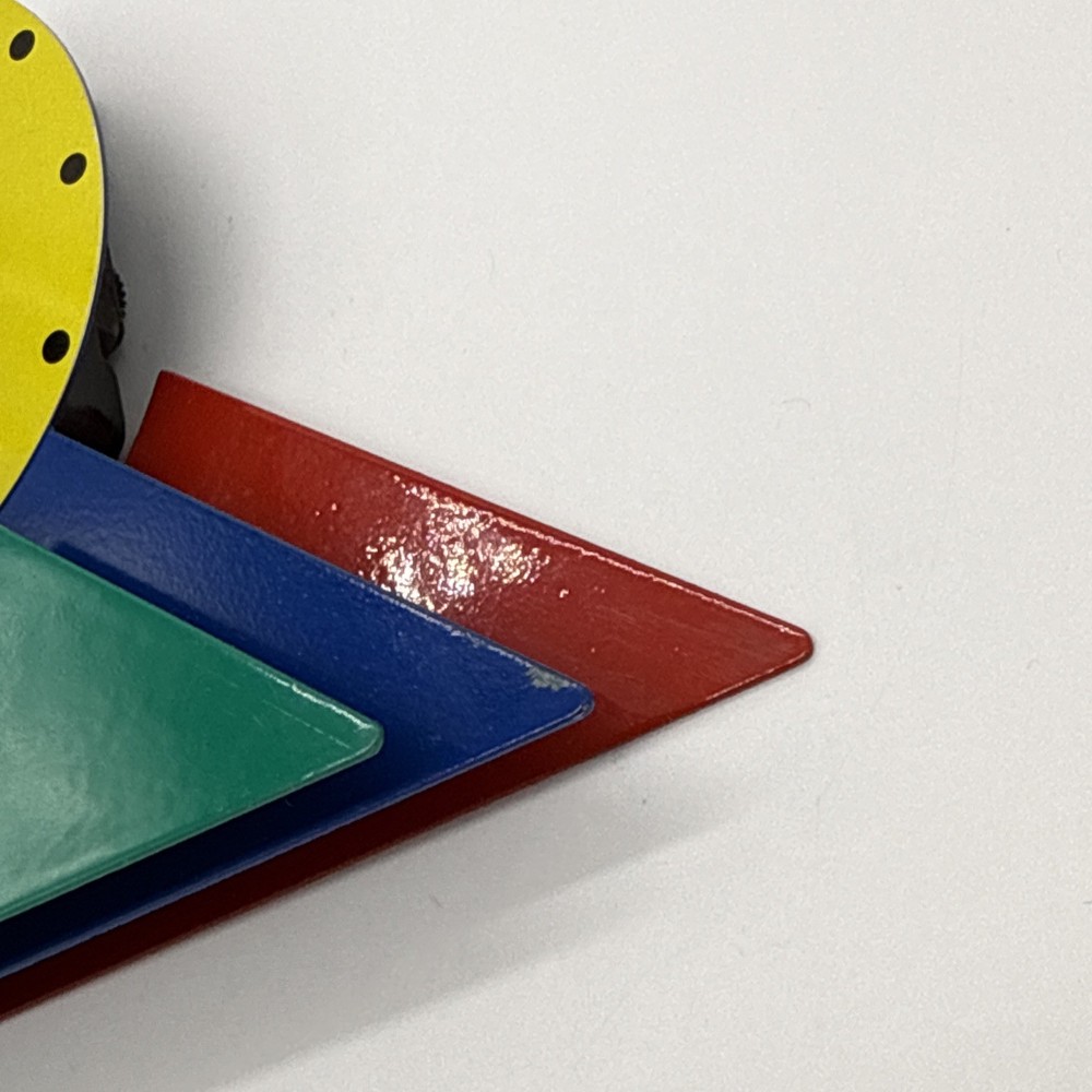 1980s Multicolor Stacked Desk or Mantel Clock does not work check description