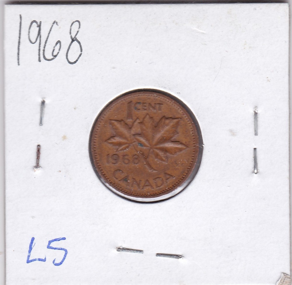 1968 Canada Cent L5