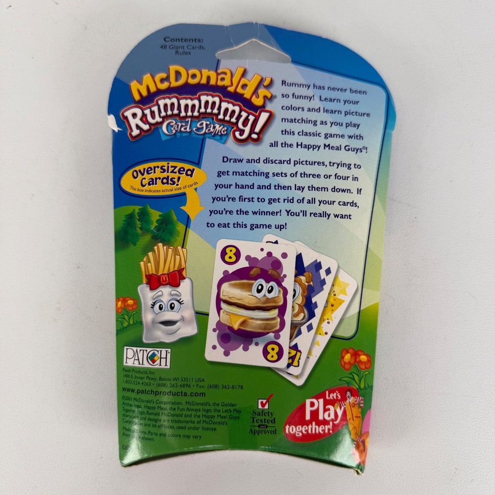 McDonald’s Rummmmy Card Game 2001
