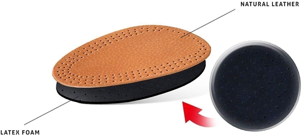 Kaps Halfled Half Insoles - Comfortable Leather & Latex - Inserts