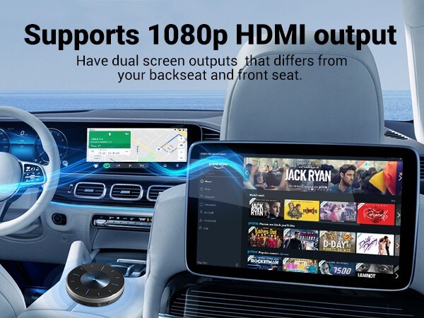 Ottocast P3 Android 12 AIBOX Car Video Box Multimedia Player w/Remote Control