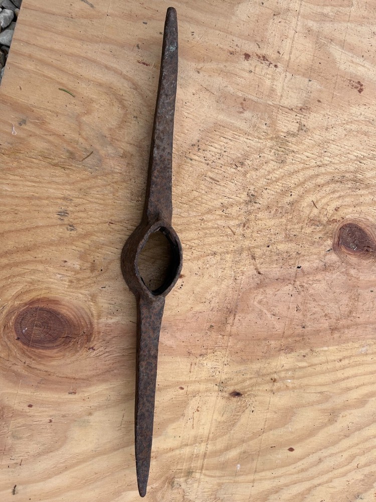 Long Pick Head Rusty Rustic no handle Original Vintage Primitive Farm Decor