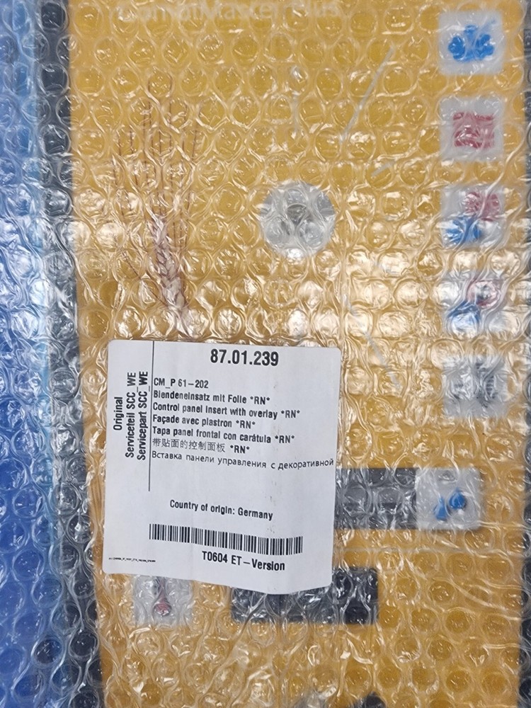 NEW OEM Rational 87.01.239 CONTROL PANEL INSERT WITH OVERLAY RN