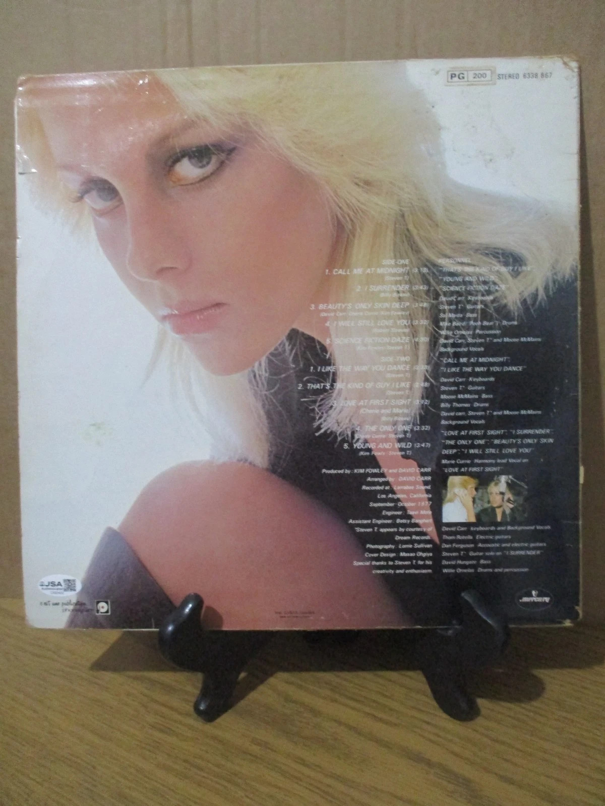 CHERIE CURRIE (THE RUNAWAYS) AUTHENTIC SIGNED/AUTOGRAPHED VINYL RECORD-JSA