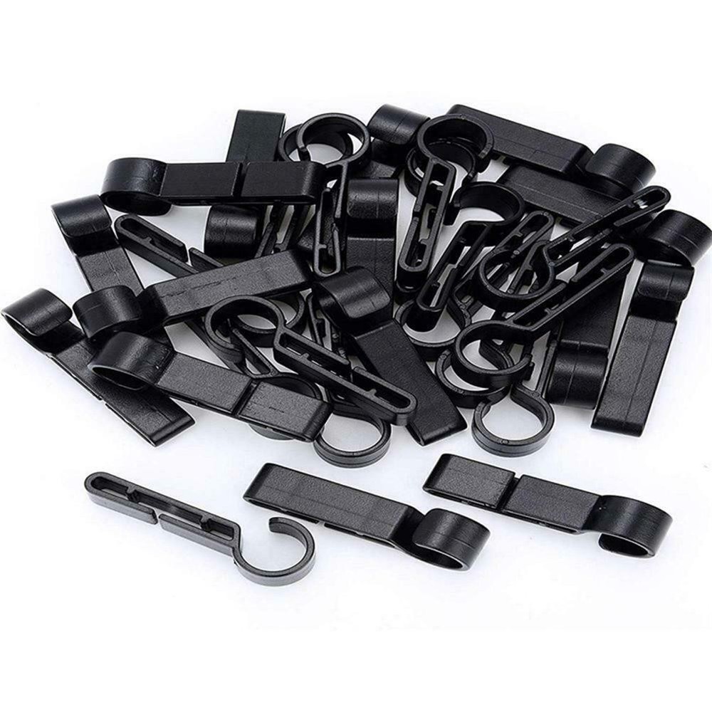 20Pcs Headlamp Clips Attachment Head Light Clamps Hard hat Safety Cap Hook g