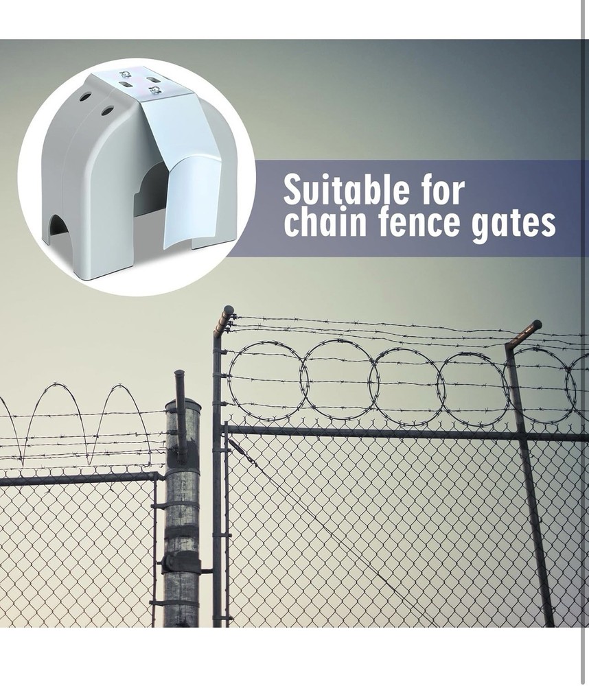 4 Pack Poly Covers w/ Brackets for 3", 4", 6 5/8" Cantilever Gate Rollers 🔒