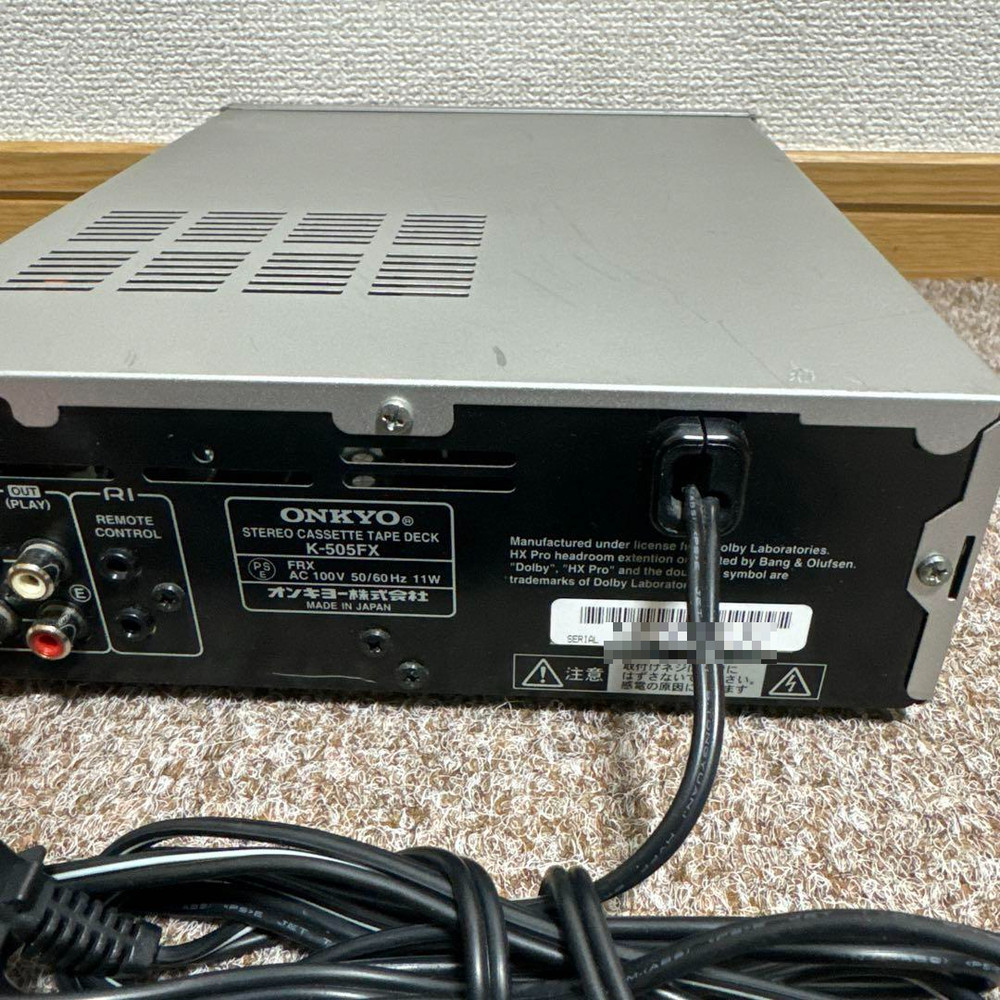 ONKYO K-505FX Stereo Cassette Deck Good