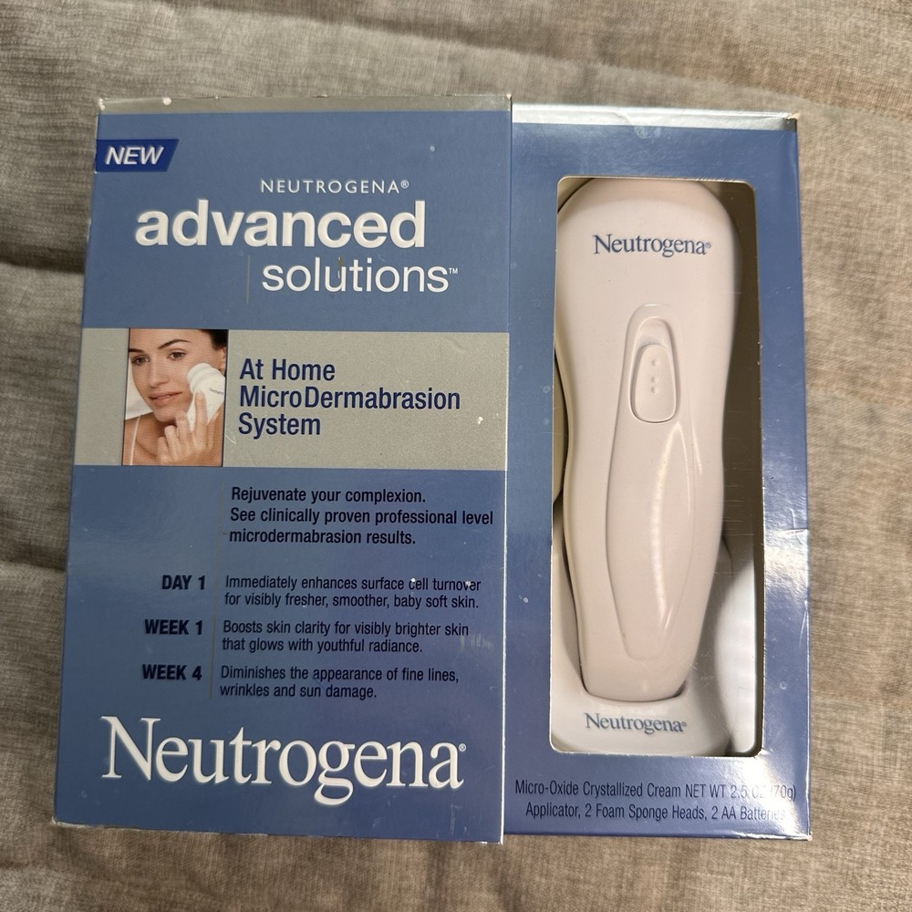 Neutrogena Advanced Solutions At Home Microdermabrasion Kit System TESTED WORKS