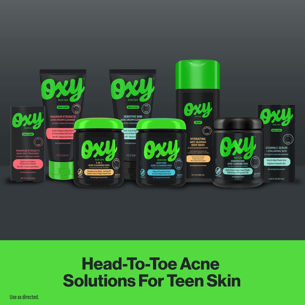Oxy Deep Pore Acne Facial Cleansing Pads, 90 Pads