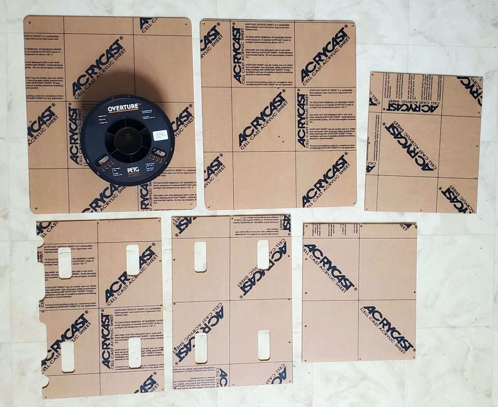 Acrylic replacement panel for Bambu Vision or Python kits