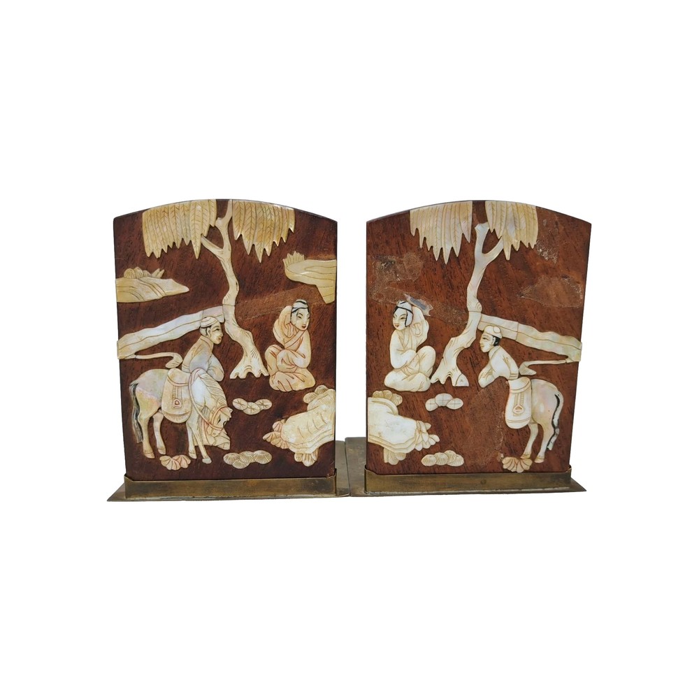 Asian Themed Bookends with Removeable Stand