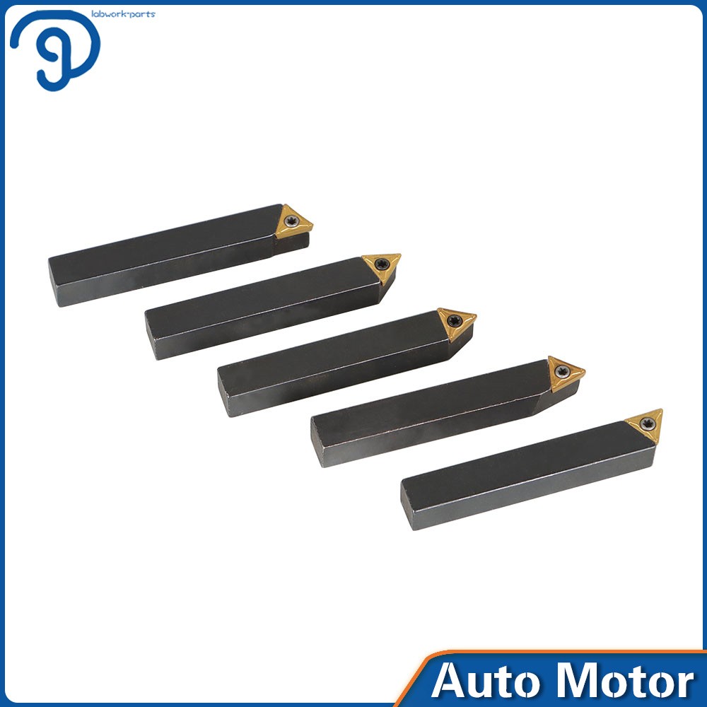 Indexable Carbide Insert Turning Tooling Bit Holder 5Pcs 3/8" Set For Lathe US