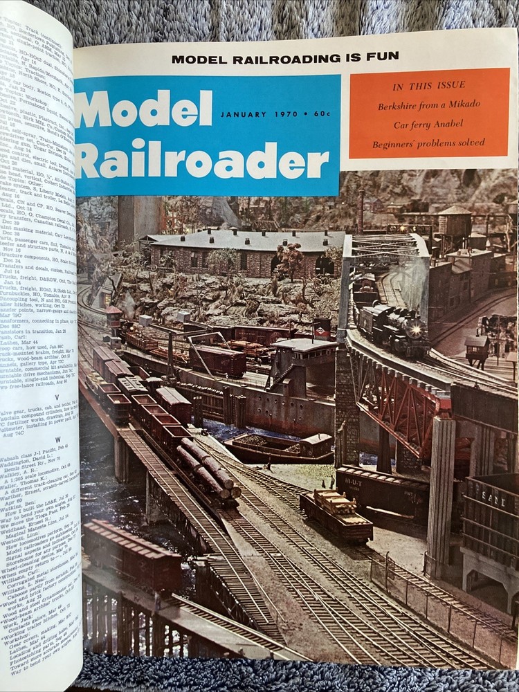 Model Railroader Vol.37-Bound Volume 1970-–12 Issues