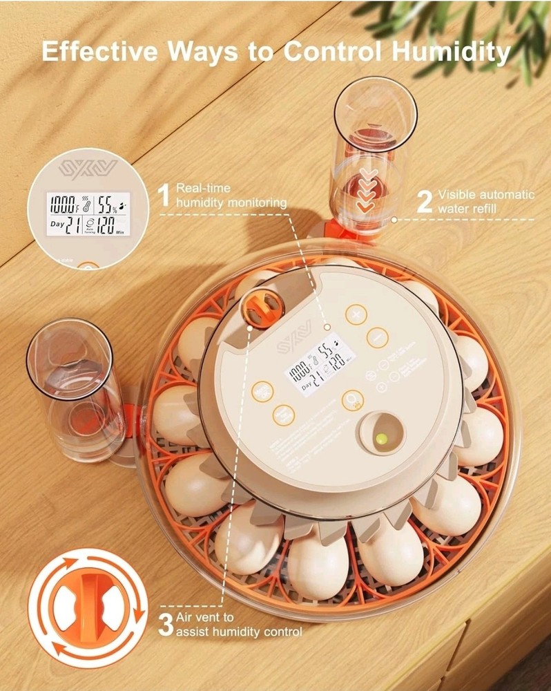 Innsky Incubators for Hatching Eggs,12 Egg Incubator with Automatic Egg...
