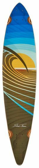 Sunset Peak Pin Tail Longboard (Completed Deck)