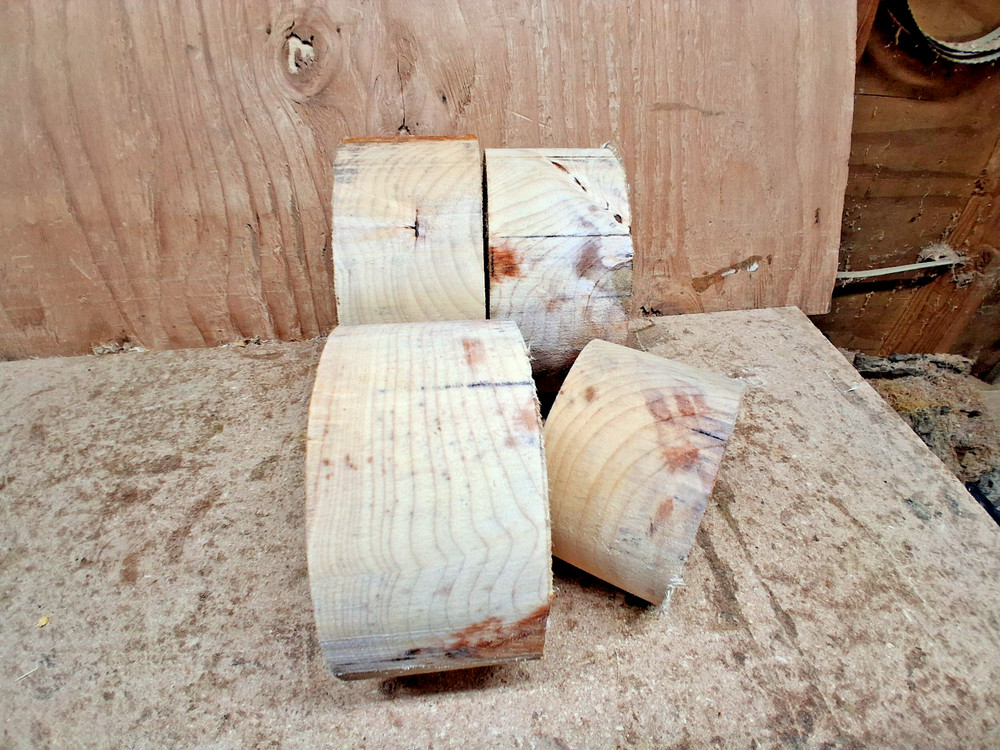 Red Alder Wood Turning Bowl Blanks 4pc