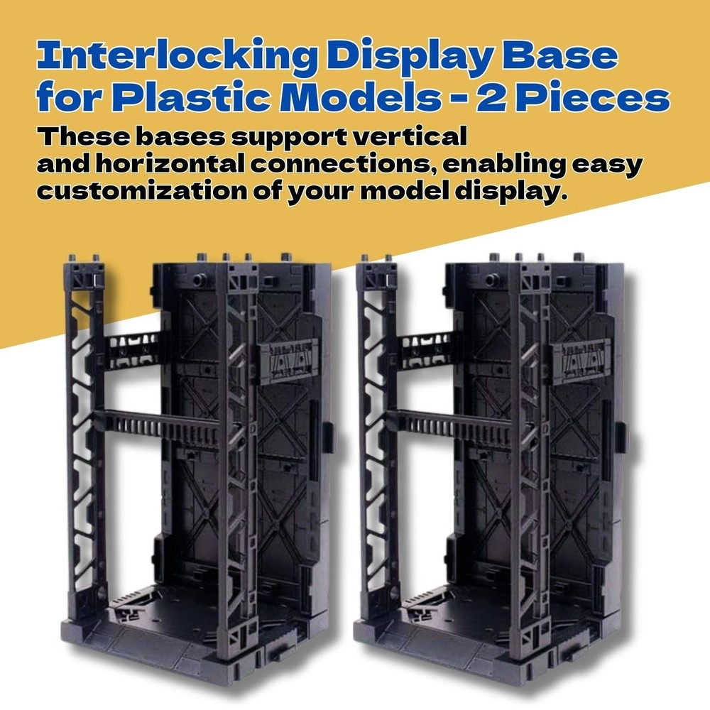 Plastic Model Display Items Set (Plastic Model Gundam Interlocking Display Ba...