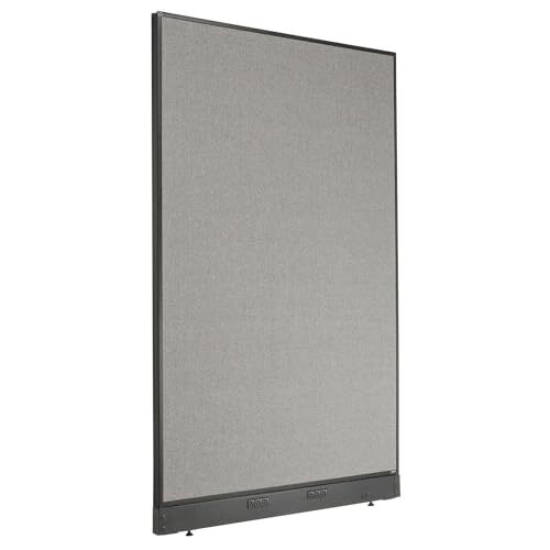 48-1/4"W x 76"H Electric Office Partition Panel Gray