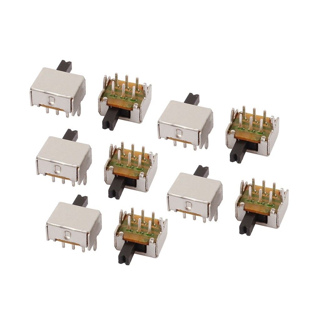 10pcs 2 Upright Position 6P DPDT Switch Power Switch
