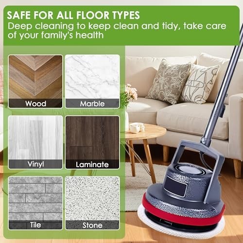 12" Floor Machine Pads 3 Pack for Oreck Orbiter Scrubber - Microfiber Bonnet & B