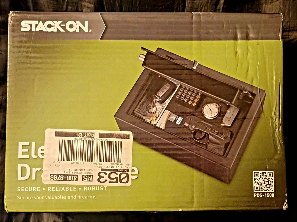 Stack-On PDS-1500 Electronic Drawer Safe For Gun Firearm Backup Key 13 lbs