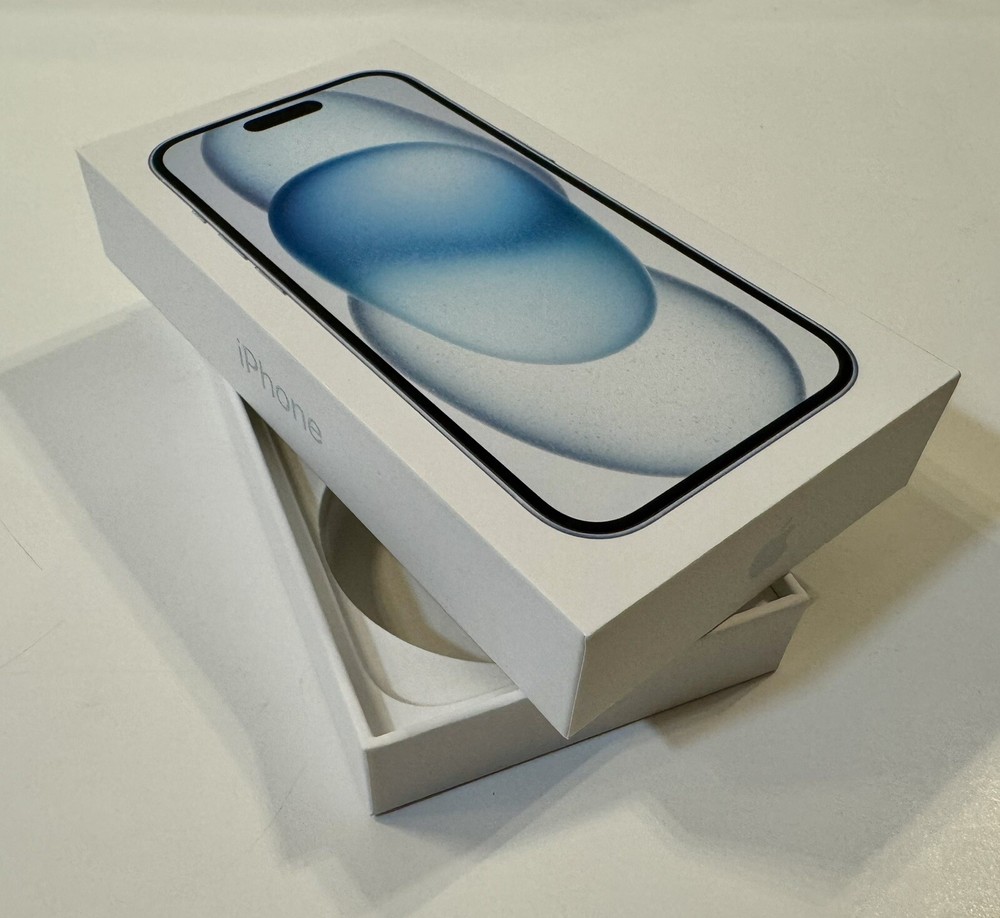 Apple A2846 iPhone 15 Blue 128GB - Empty Box ONLY