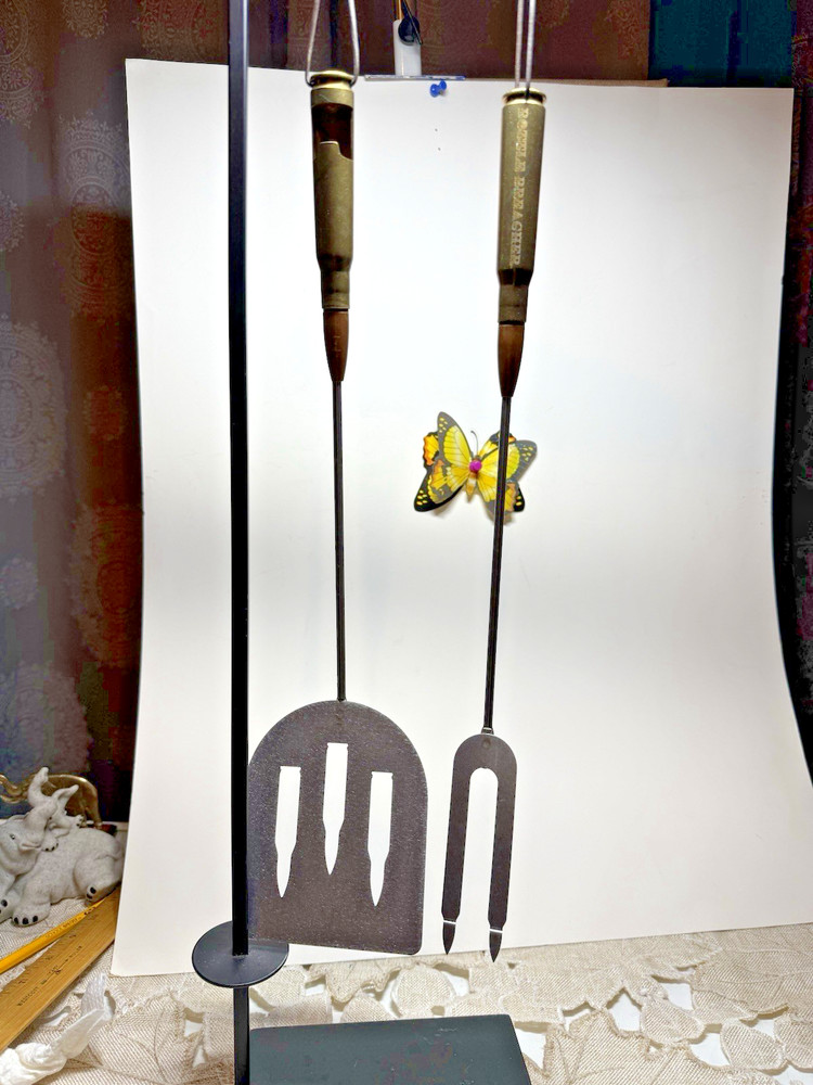 Bullet Handle Cook Out Fork & Spatula