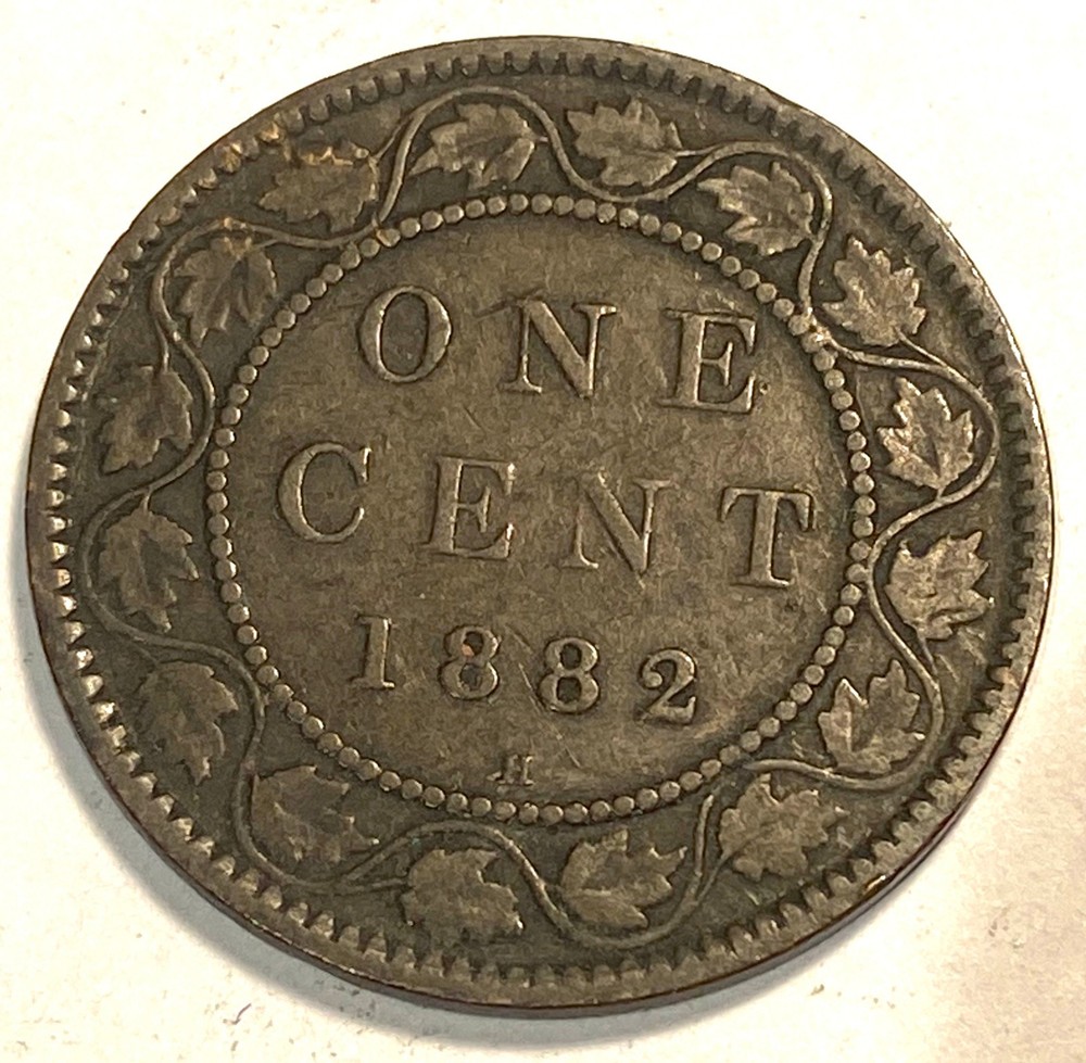 1882 H Canada Large Cent Higher Grade #10