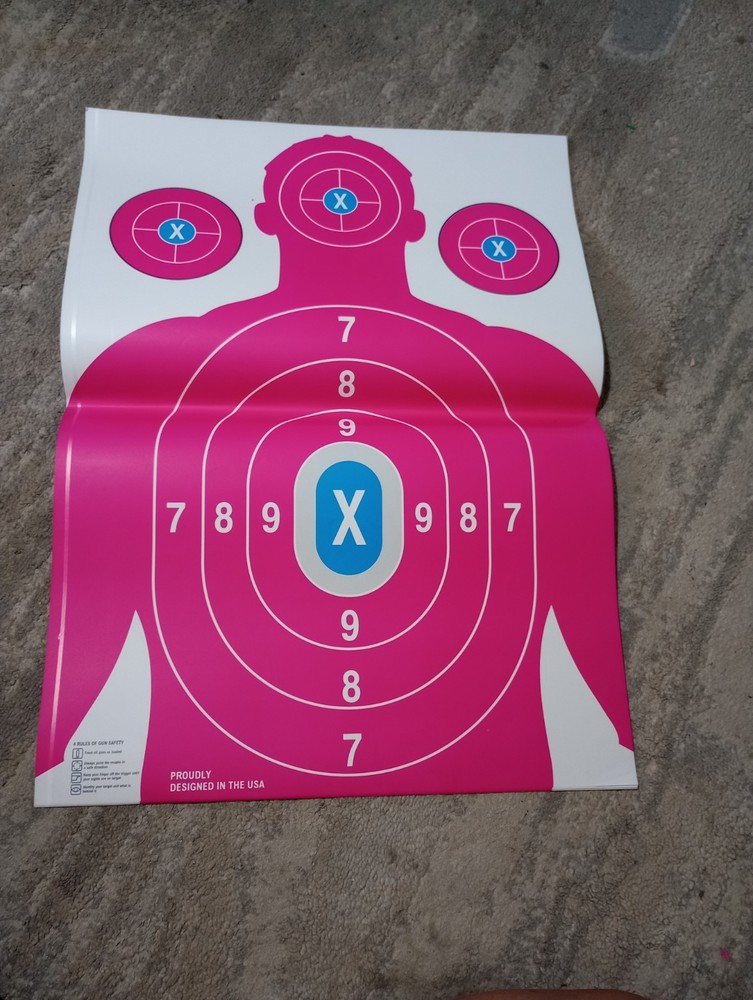 25 Pack Paper Shooting Target for Gun Range, Practice