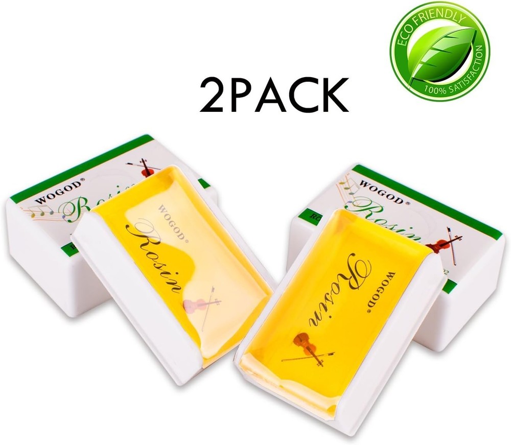 2-Pack Light Low Dust Rosin for Violin, Viola, & Cello - Quality