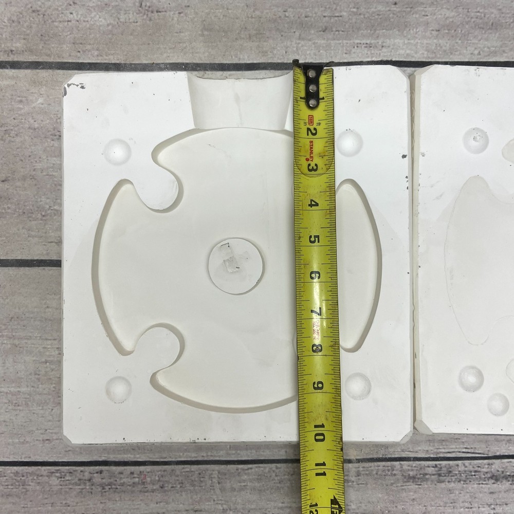 2003 Boothe Mold Ceramic Casting Mold Round Trivet Wine Caddy #1798