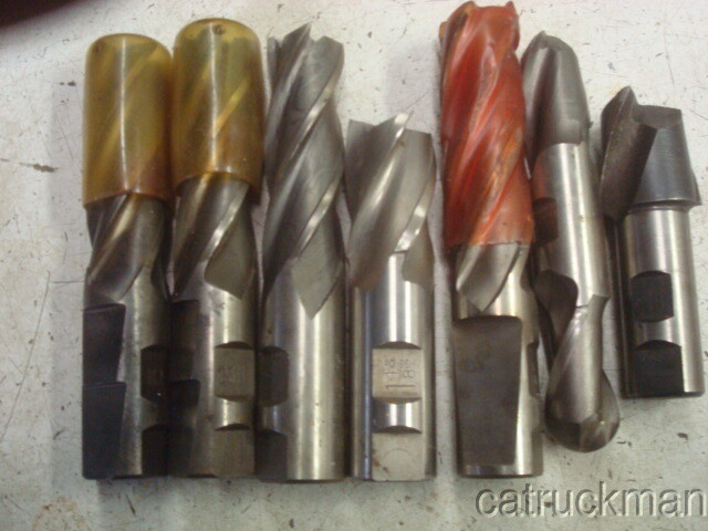 7 pcs. 1" & 7/8" Shank End Mills - All sharp & ready to use!