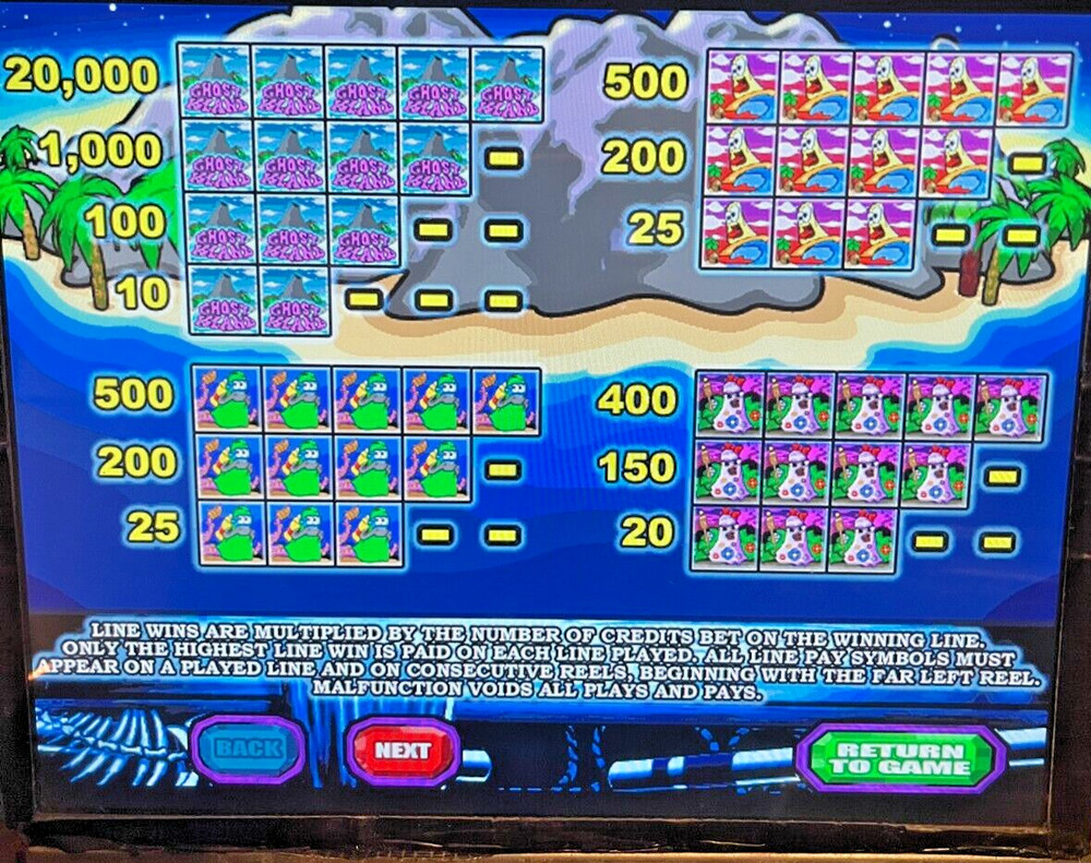 IGT I-game GHOST ISLAND Software