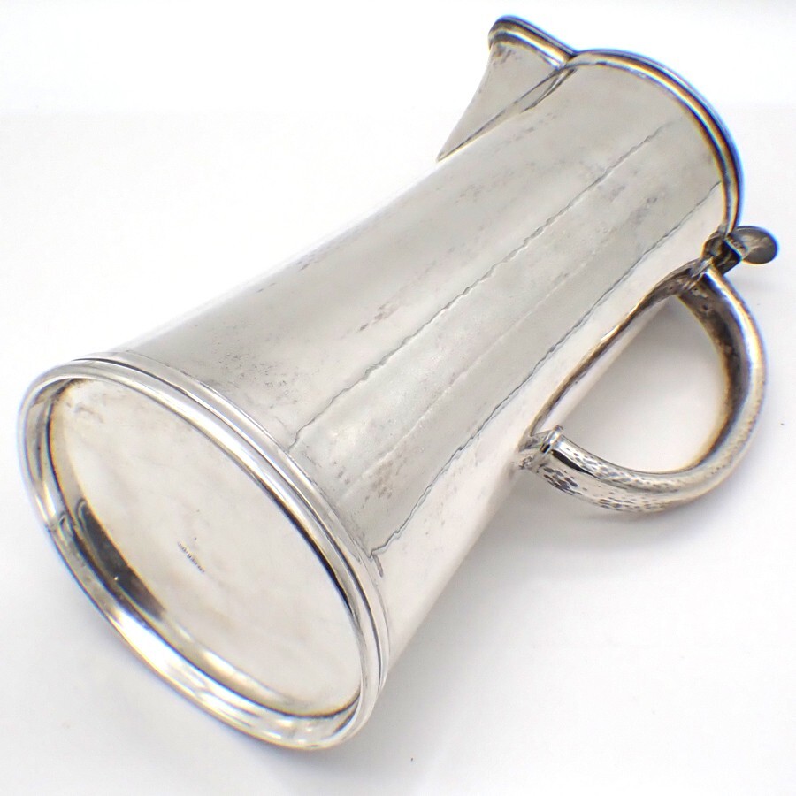 Cocktail Set 8 Cups Tray Pitcher German 835 Silver Hammered