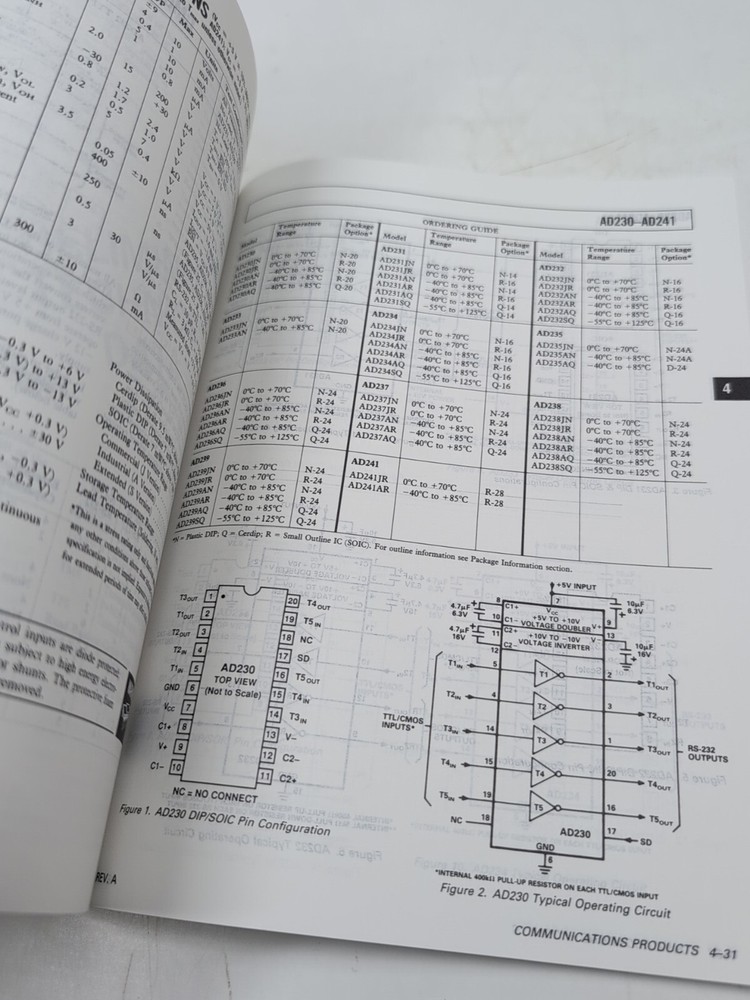 Electronics Book: Analog Devices, Data Converter Reference Manual Vol 1&2 1992