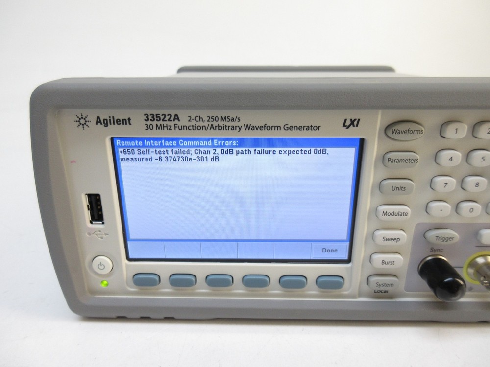 Agilent 33522A Function Generator /Arbitrary Waveform Generator, 30MHz, 2 CH