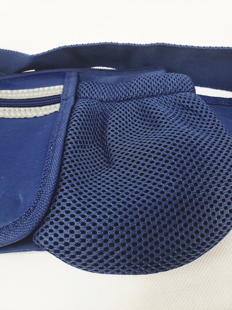 Blue Curves Running Hydration Belt Bottle Holder and Key Loop 15"