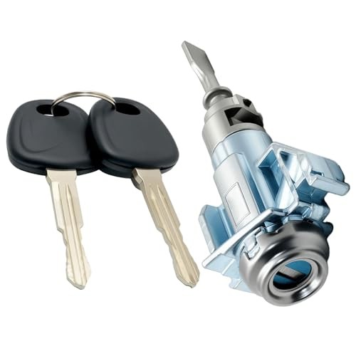 Left Side Door Lock Cylinder with 2 Keys Compatible with Forte 2014-2018,