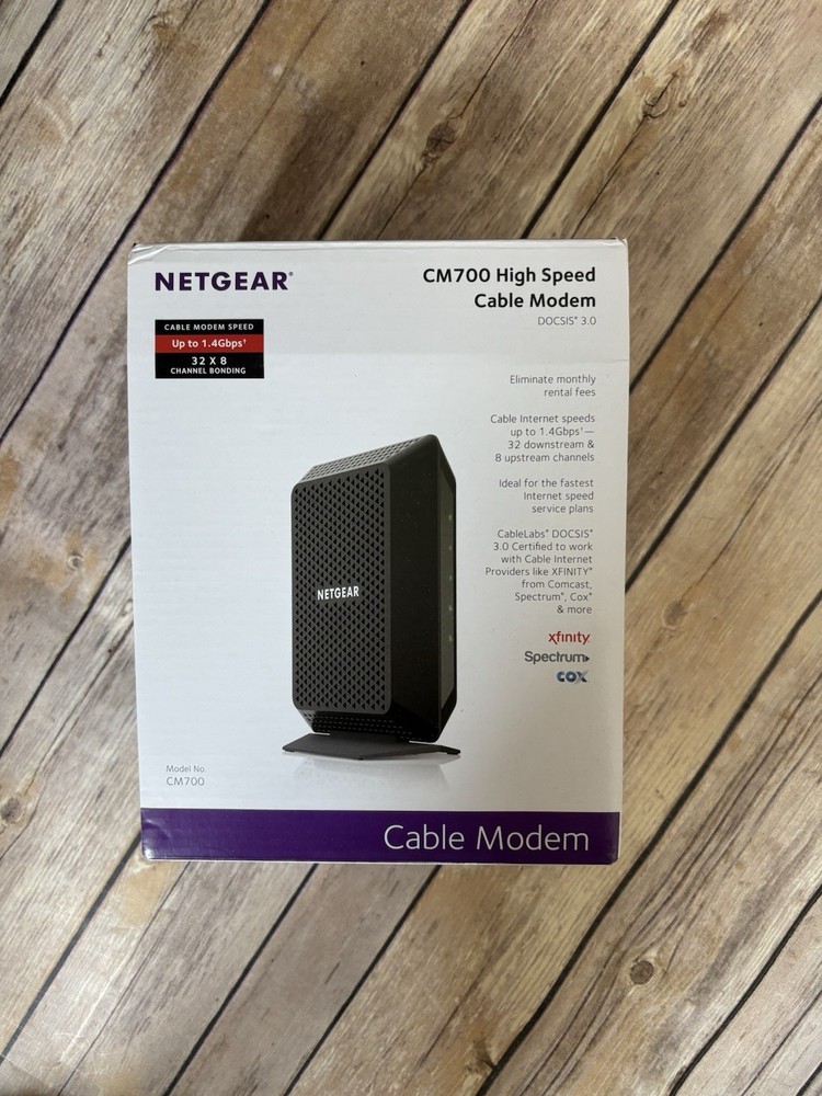 Netgear CM 700 cable Modem Black