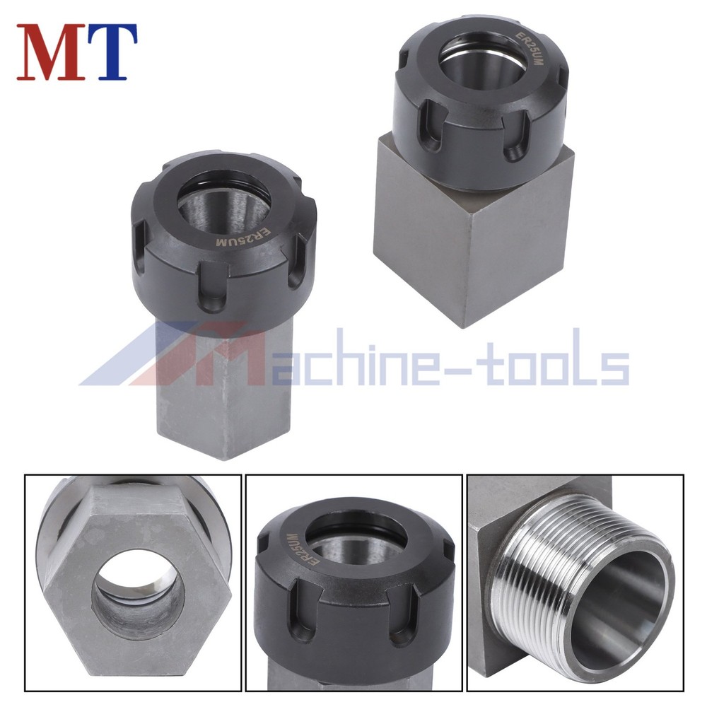 Industrial ER-25 Hex & Square Collet Blocks for Machine