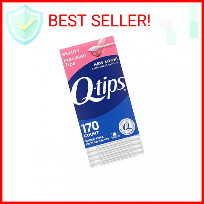 Q-Tips Cotton Swabs, Precision Tip, 170 Count