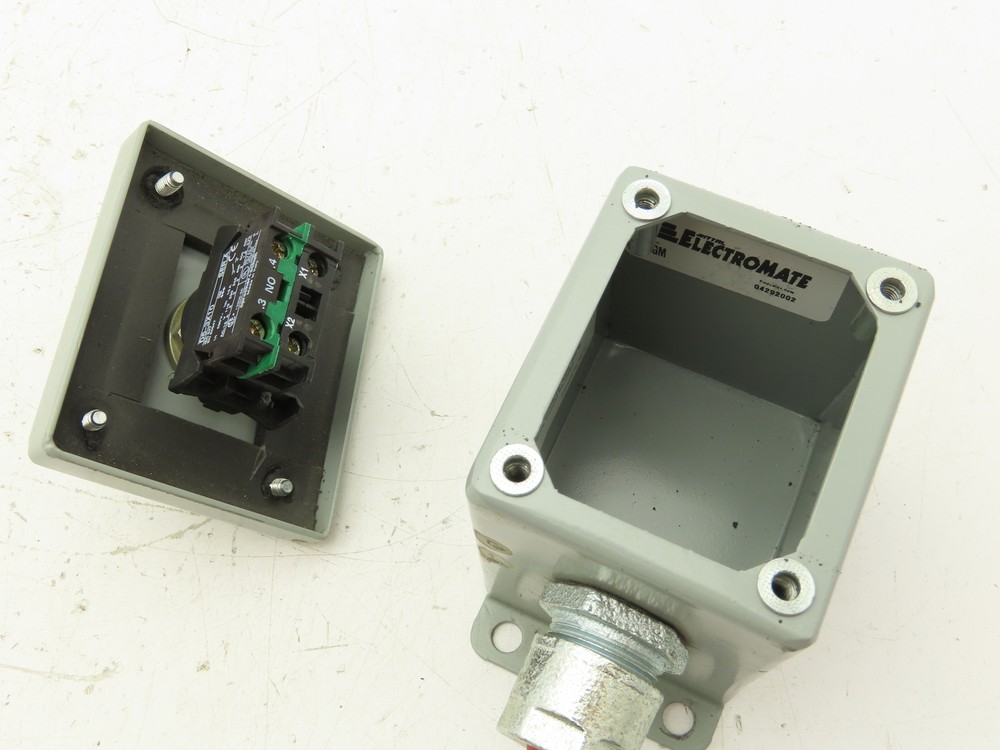Electromate E1PBGM Green Illuminated Pushbutton Enclosure