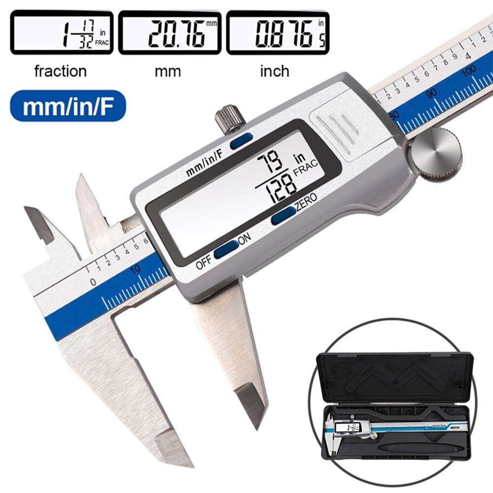 6" 150mm Digital Caliper Vernier Electronic LCD Gauge Micrometer Measuring Tool