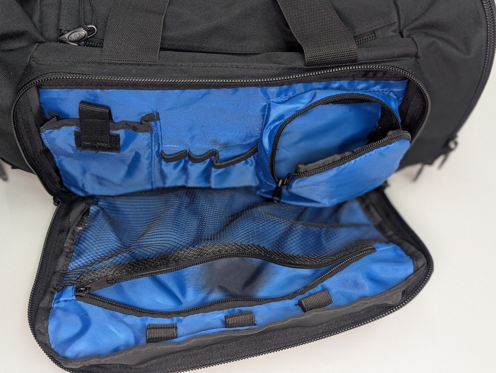 ASA AirClassics Pilot Flight Bag Pro 2 Black Blue Multi Pockets EUC