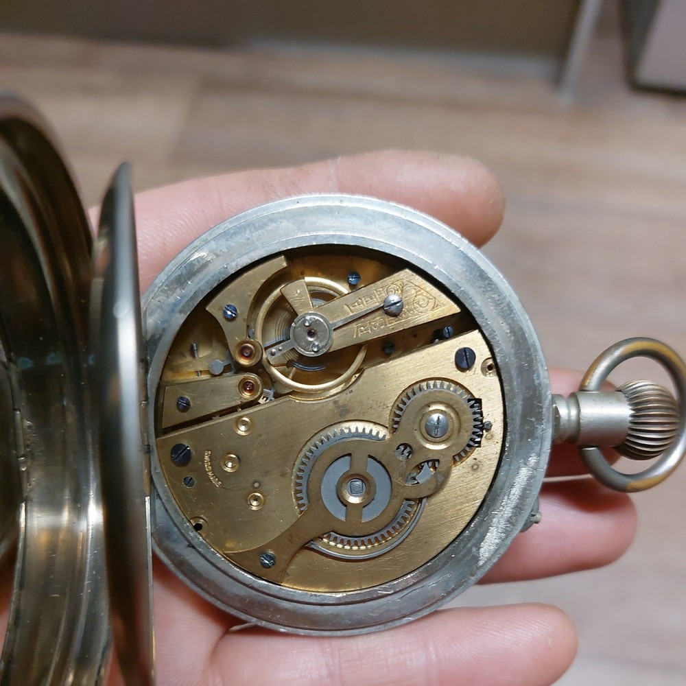 Vintage table clock Swiss Made