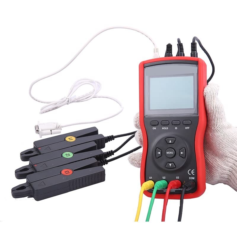 3 Phase Digital Phase Voltmeter for Current Phase Frequency Power Factor 20A