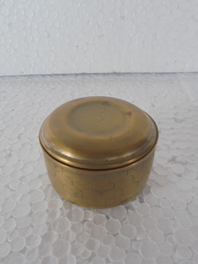 3 Pc Vintage Round Small Handcrafted Powder/Pill Boxes